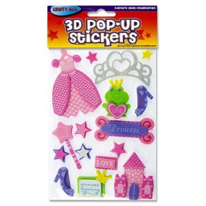 3D Foam Princess Stickers