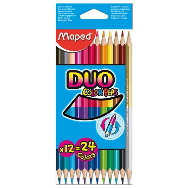 Pack of 12 Color'peps Duo Colouring Pencils