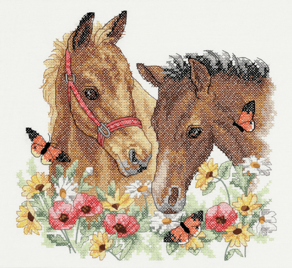 Stamped Cross Stitch: Horse Friends