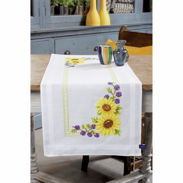 Embroidery Kit: Runner: Sunflowers