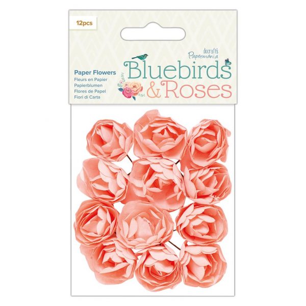 Paper Flowers - Bluebirds & Roses