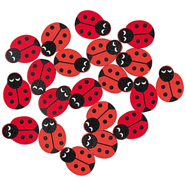 Rico Design Wooden Ladybird Beads