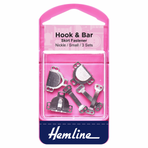 Hook and Bar: Small: Nickel: Pack of 3
