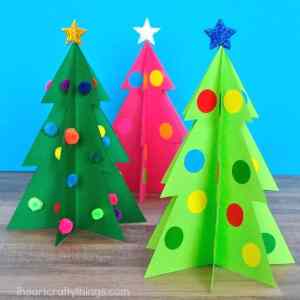 3d Paper Christmas Trees