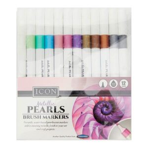 Metallic Pearl Brush Markers