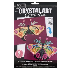 Crystal Art Card Kits - Butterfly