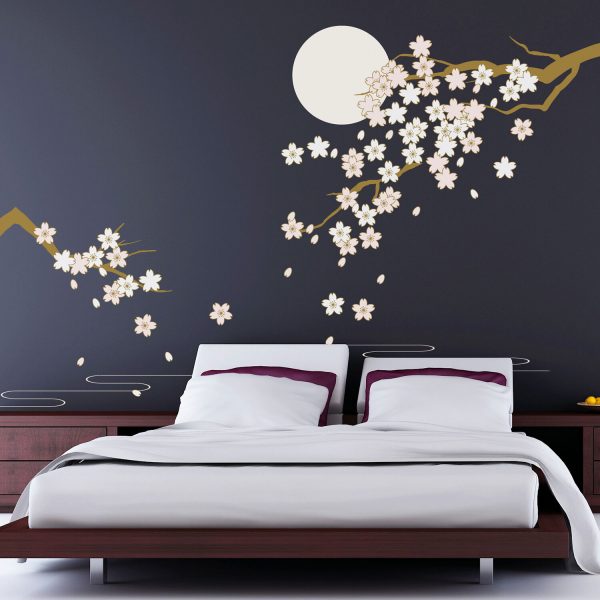 Wall Decal - Moonlight Cherry Blossoms