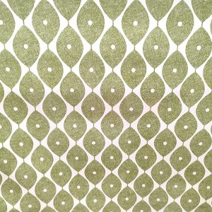 Oilcloth - Green Leaves