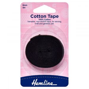 Black Cotton Tape