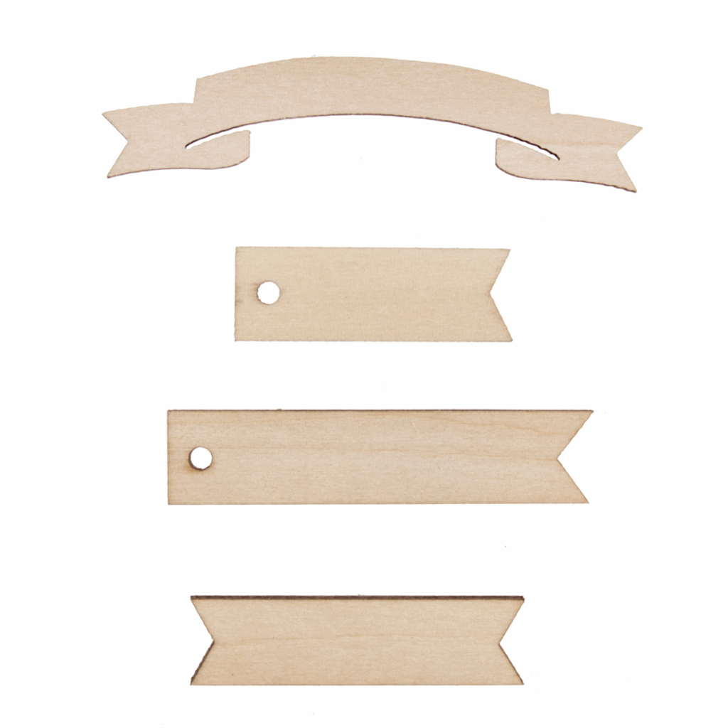 Wooden Banner Embellishments - The Craft Cabin