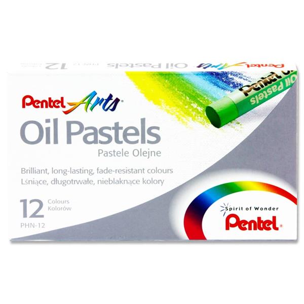 Pentel 12 Oil Pastels
