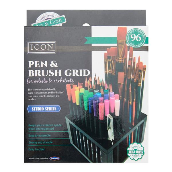 Pen & Brush Grid Organiser