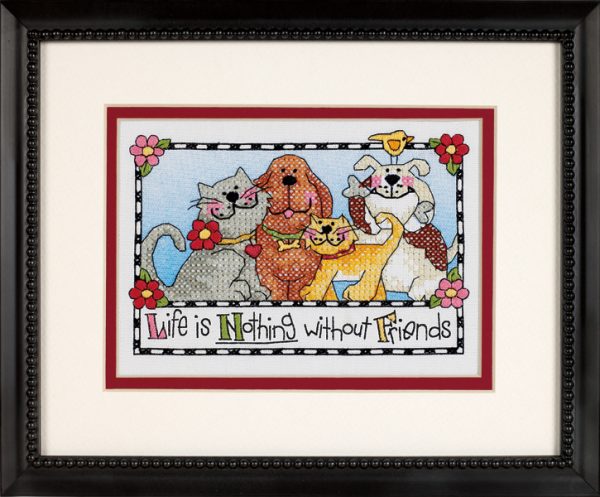 Stamped Cross Stitch Kit: Life is Nothing