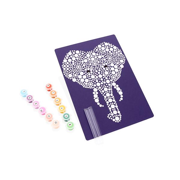 Icon Paint With Dots - Elephant