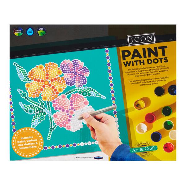 Icon Paint With Dots - Flowers