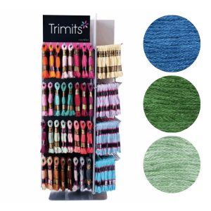 Trimits Embroidery Thread Blue & Green