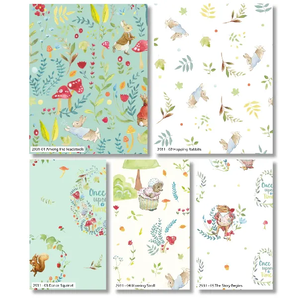 Peter Rabbit Once Upon A Time Fat Quarters