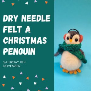 cc class workshop needle felt penguin