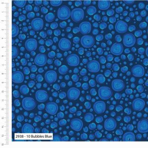 Blue Bubbles 100% Cotton By Sarah Payne (Copy)