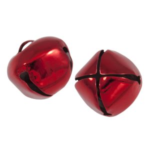 Jingle Bells Frosted Red 2pk