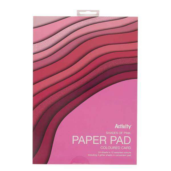 Card 180gsm - Shades Of Pink 24pc
