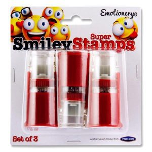 Super Smiley Stamps - 3pc