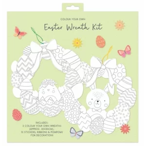 Colour Your Own Easter Wreaths 2pk