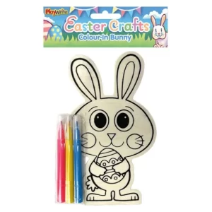 Colour In Wooden Bunny Decoration