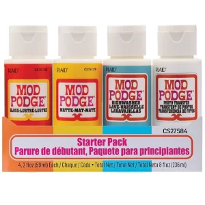 Plaid Mod Podge Starter Pack 4 x 2fl oz Pack