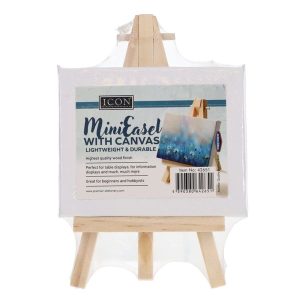 Mini Easel With Canvas