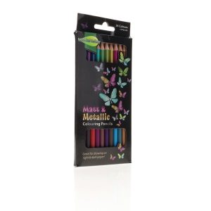 Matt and Metallic Colouring Pencils 24 Pk