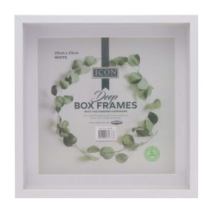 White Deep Box Frames 25cm x 25cm