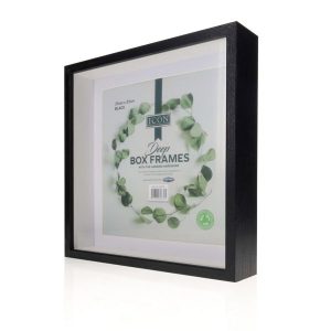 Black Deep Box Frames 25cm x 25cm