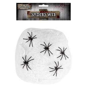 Halloween Spiders Web With 5 Spiders