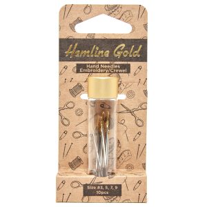 Hemline Gold Hand Needles Embroidery/Crewel