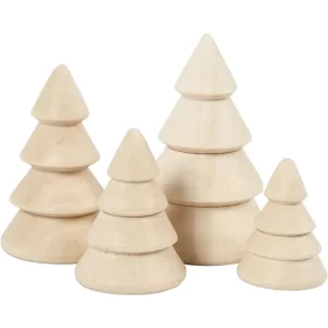 Mini Wooden Christmas Trees