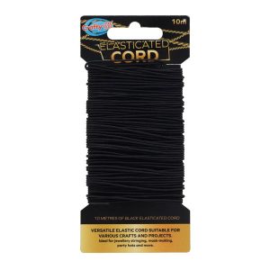 Crafty Bitz 10m Elasicated Cord Black