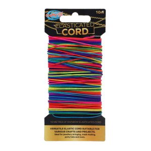 Crafty Bitz 10m Elasicated Cord Rainbow