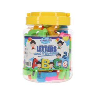 Clever Kidz Magnetic Abc Letters and Numbers 68pce