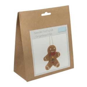 Needle Felting Kit: Gingerbread Man