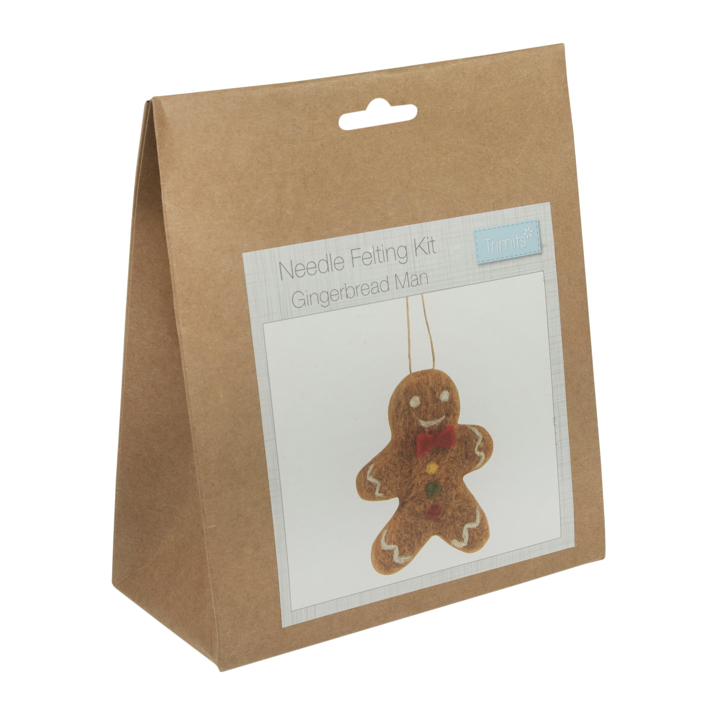 Needle Felting Kit: Gingerbread Man