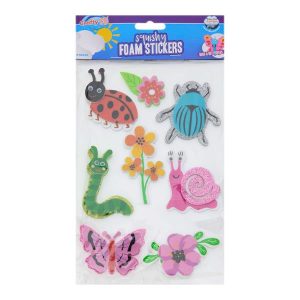 Squishy Foam Stickers Bugs and Butterflies