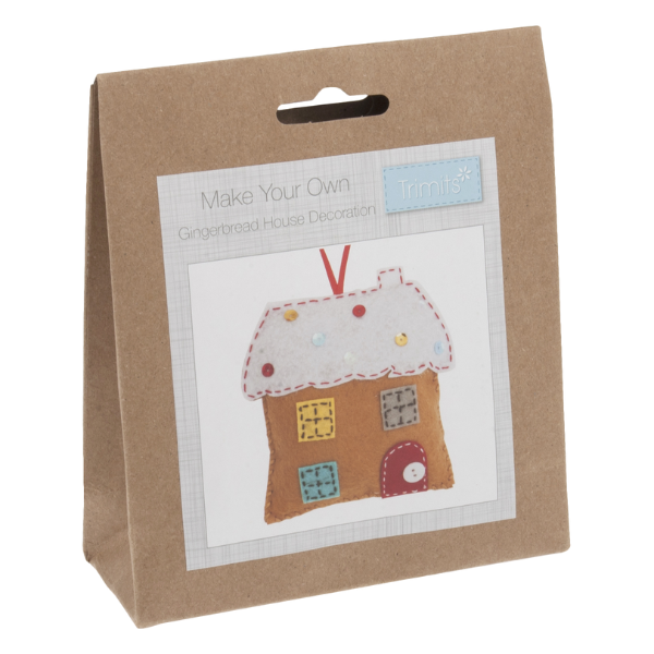Make Your Own Felt Decoration Gingerbread House