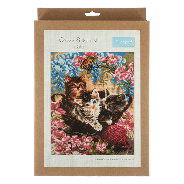 Counted Cross Stitch Extra Large Cats
