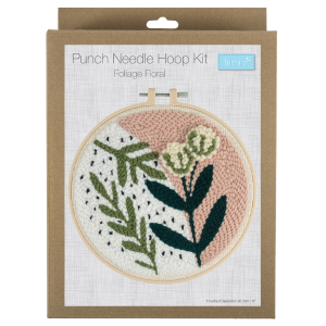 Punch Needle Kit Foliage Flower