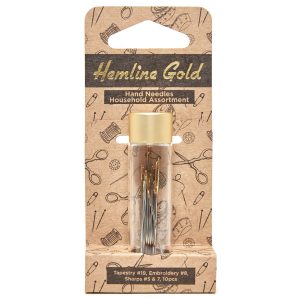 Hemline Gold Hand Needles Assortment