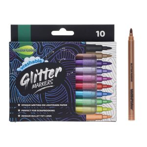 World of Colour Glitter Markers 10pk