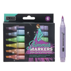 Icon Shimmer Markers 6pk