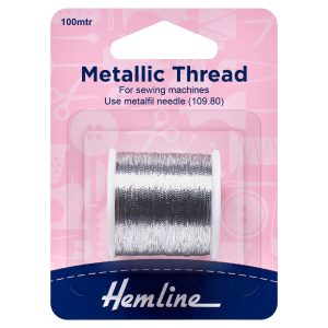 Metallic Thread Silver 100mtr