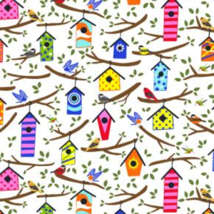 Moda Backyard Birdwatching White